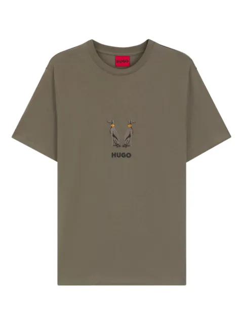 HUGO Dugolini dog-embroidered T-shirt
