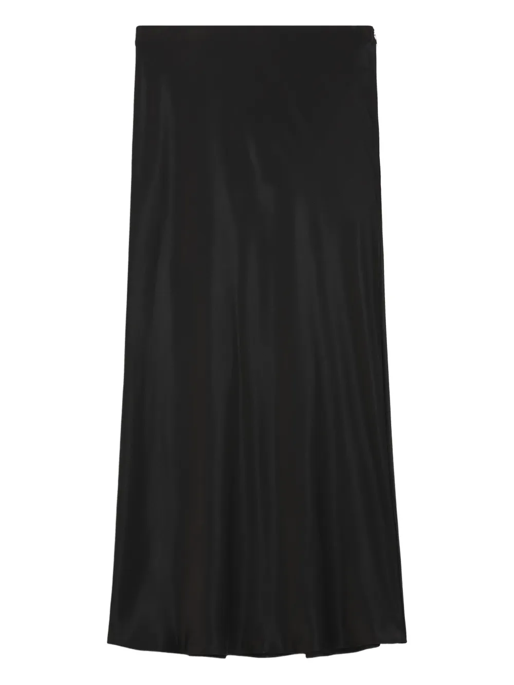 BOSS satin midi skirt | Black | Image 1