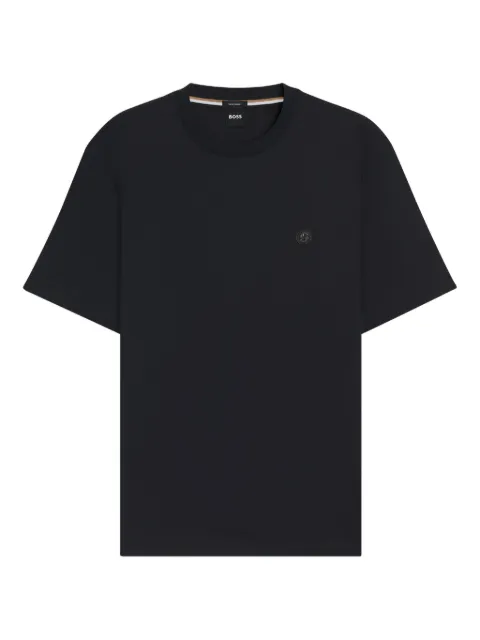 BOSS Double B-plaque cotton T-shirt