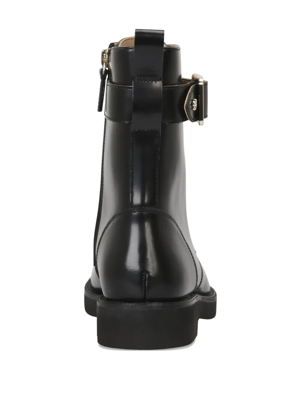 BOSS buckle-fastening lace-up boots Black