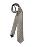BOSS striped tie - White