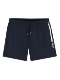 BOSS side-stripe swim shorts - Blue