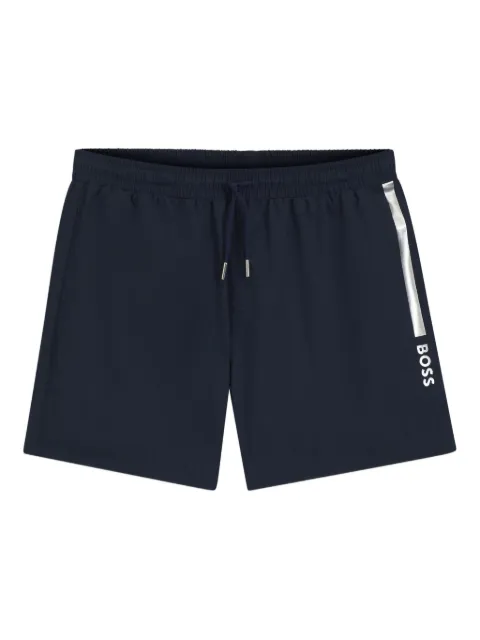 BOSS side-stripe swim shorts