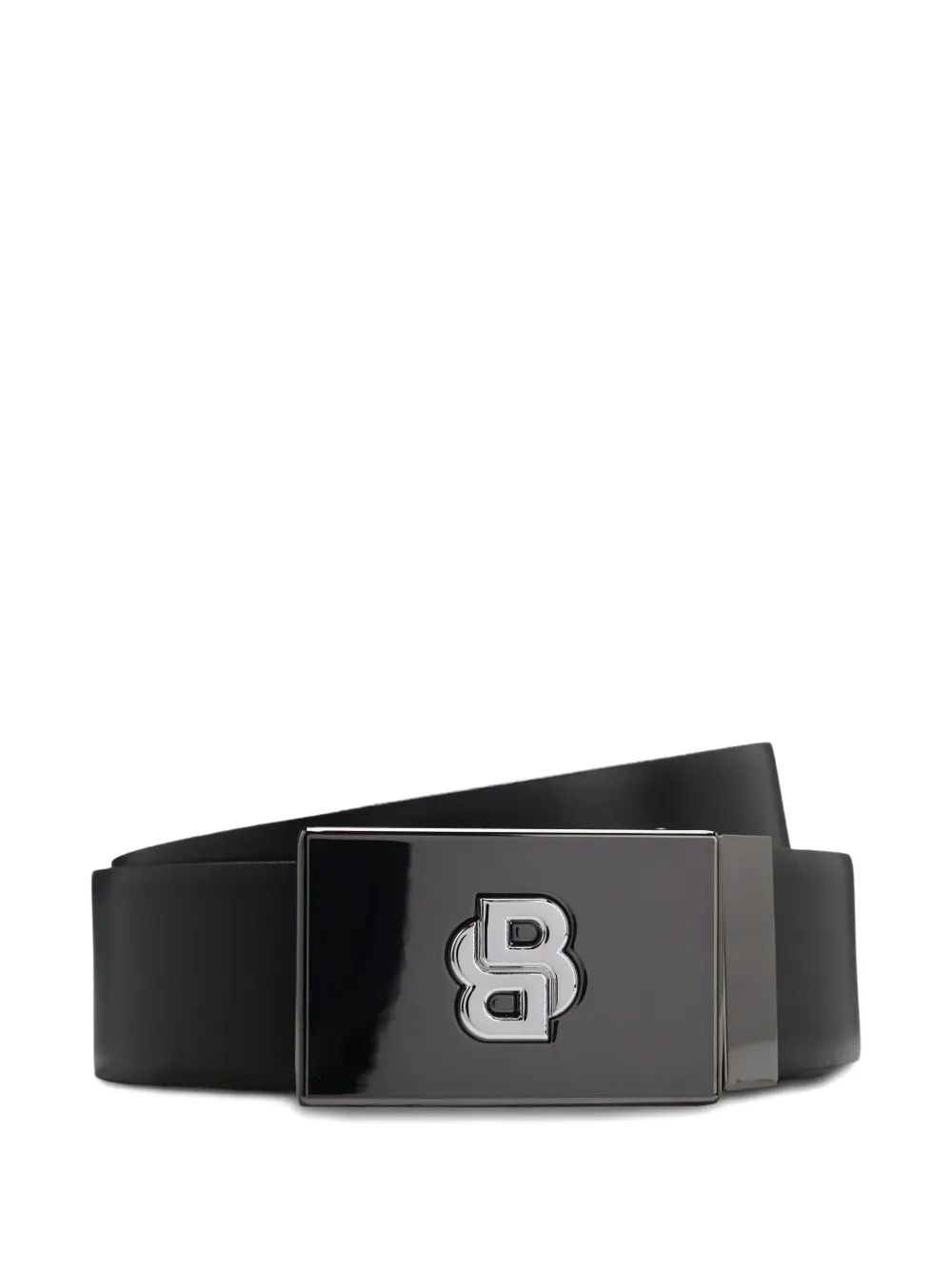 BOSS logo-buckle leather belt | Black | Image 1