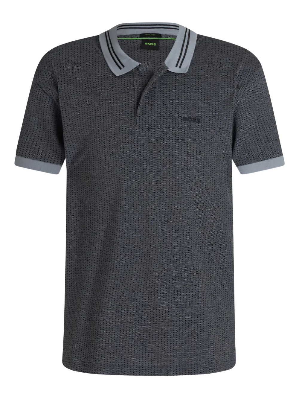 BOSS logo-detail polo shirt | Grey | Image 1