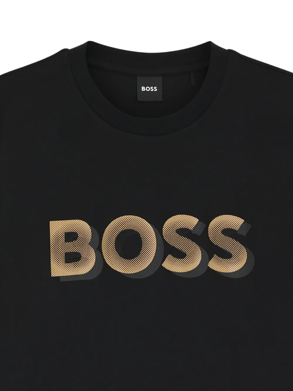 BOSS T-shirt met logoprint - Zwart