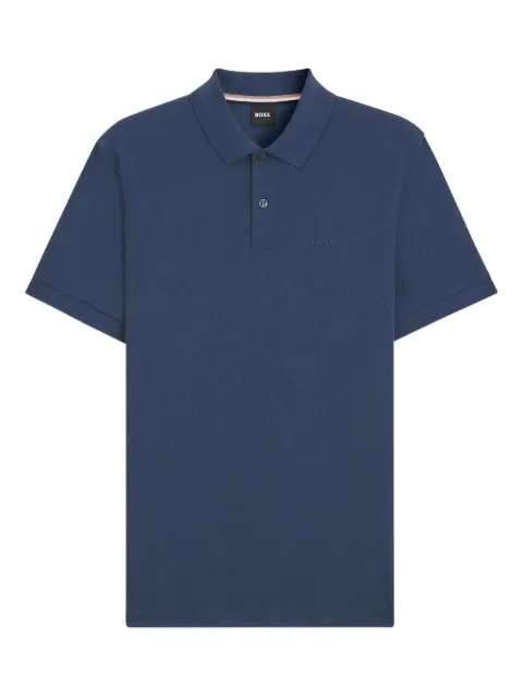 BOSS playera tipo polo con logo bordado