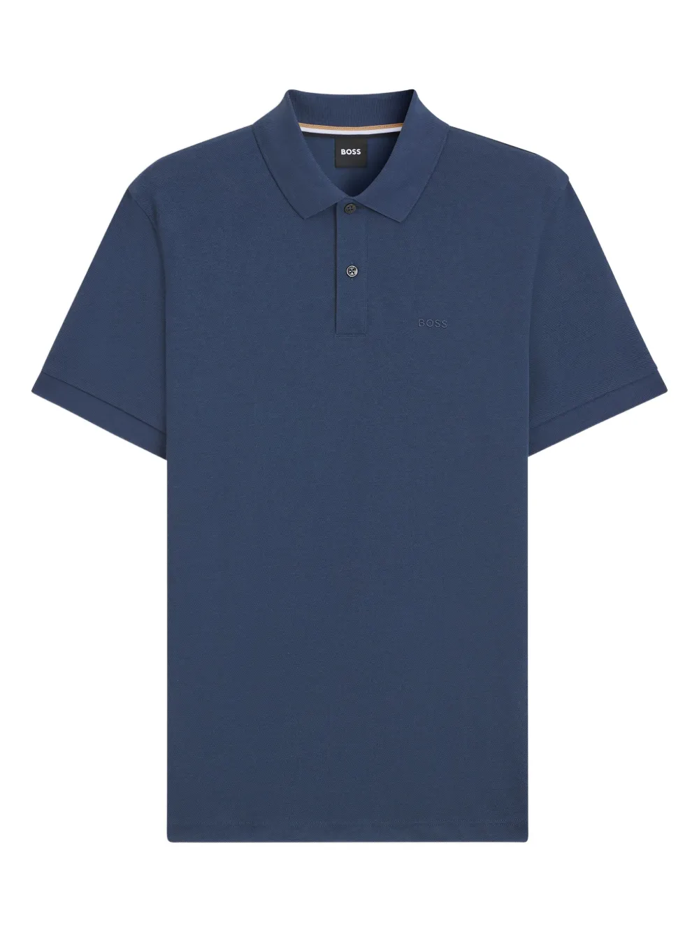 BOSS Poloshirt met geborduurd logo - Blauw