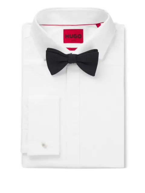 HUGO ribbed bow tie