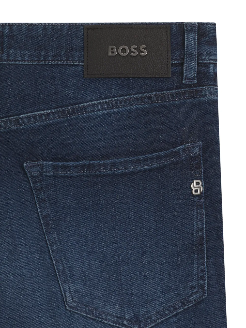 BOSS Jeans met logopatch - Blauw