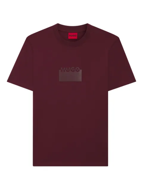 HUGO logo-plaque cotton T-shirt