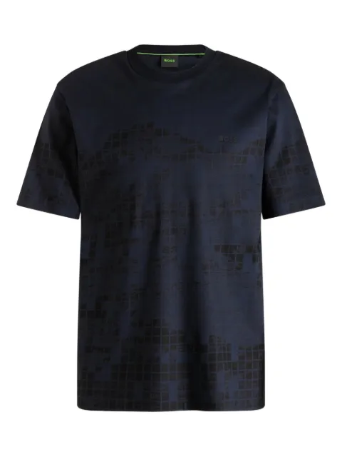BOSS Camiseta com estampa geométrica