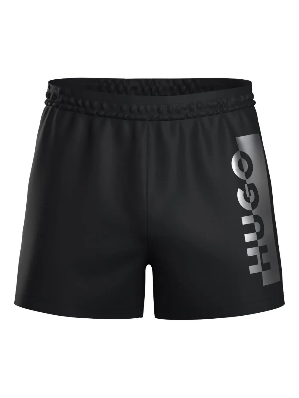 HUGO logo-detail drawstring swim shorts | Black | Image 1