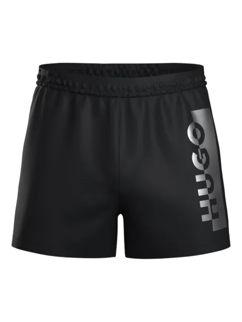 HUGO logo-detail drawstring swim shorts