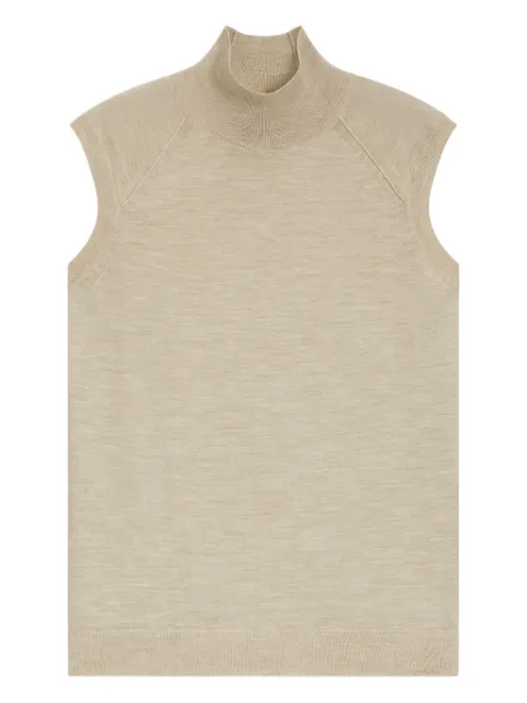 BOSS top sin mangas con cuello de tortuga
