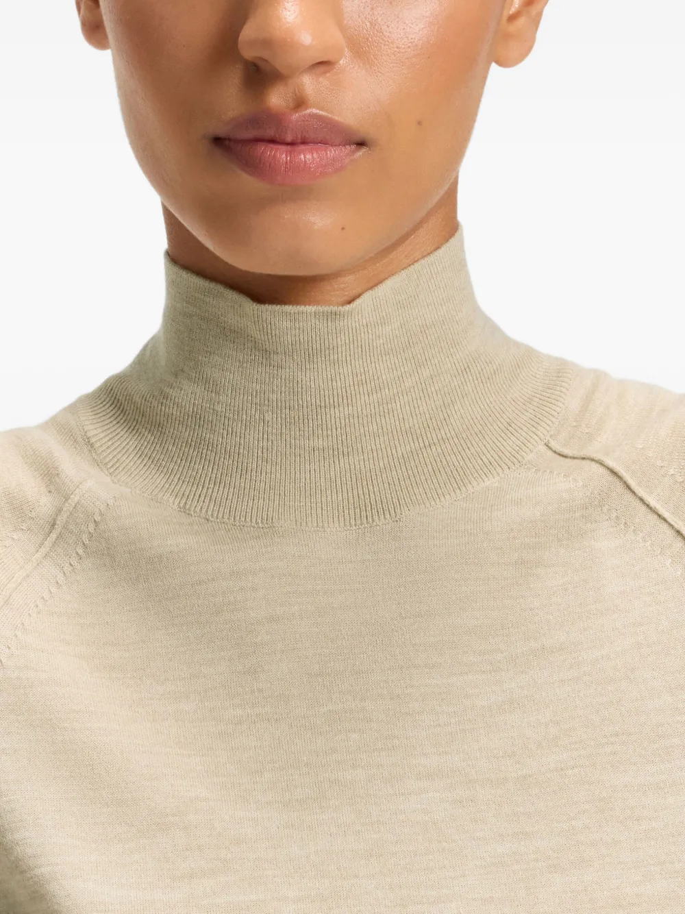 Hugo Boss High-neck Sleeveless Top In Neutral
