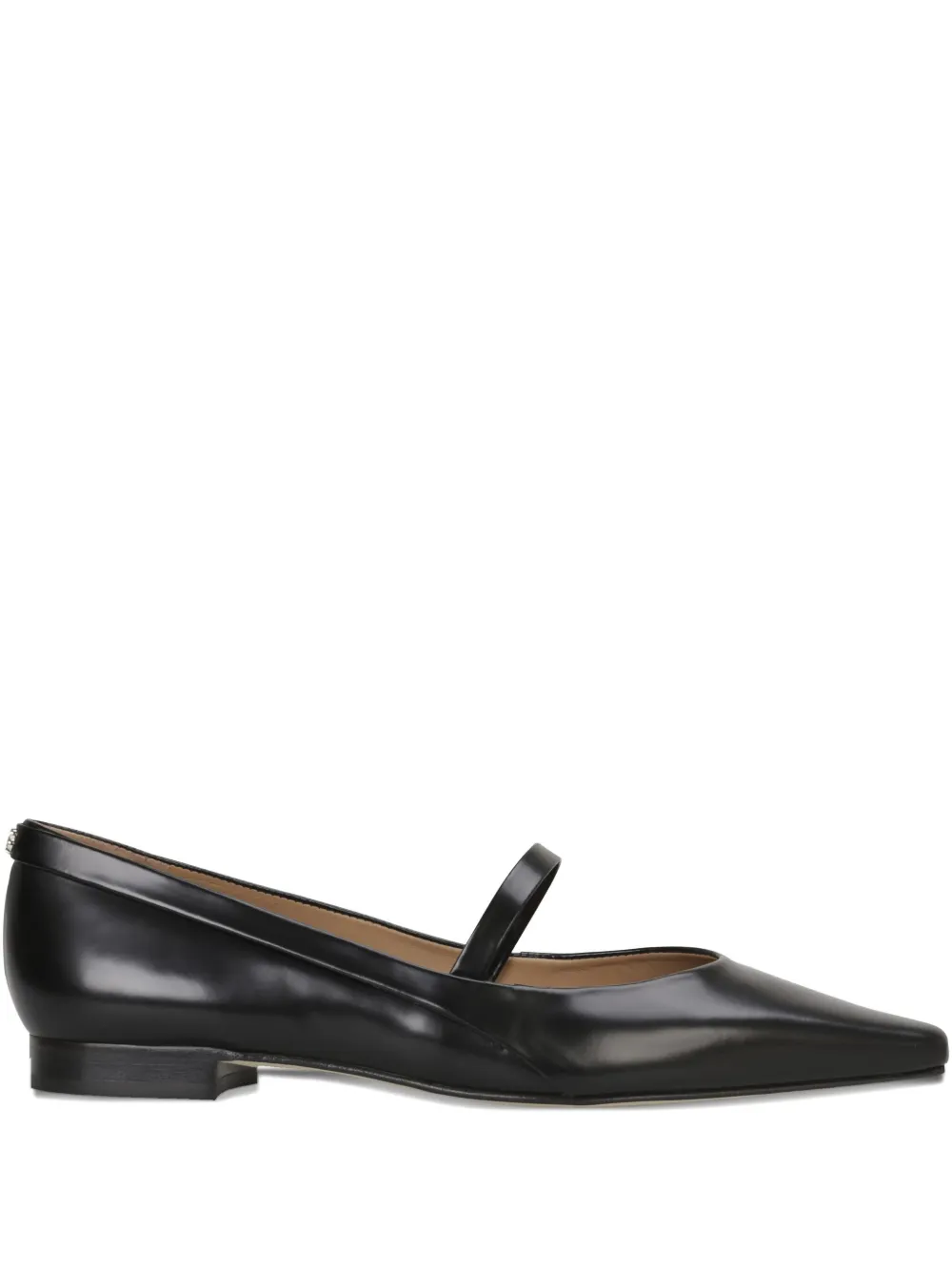 BOSS Leren ballerina's Zwart