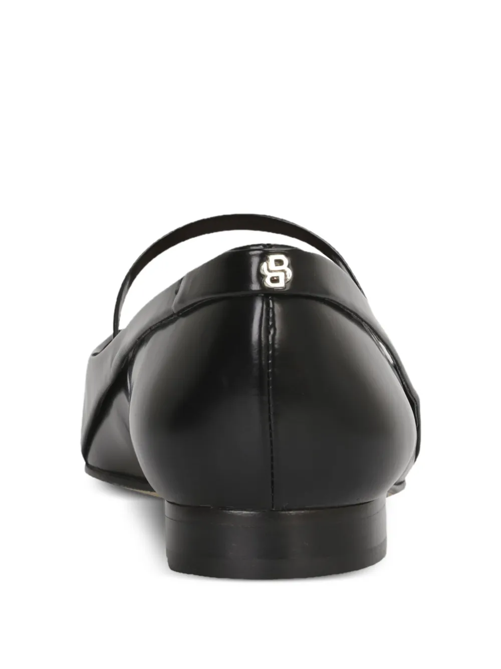 BOSS Leren ballerina's - Zwart