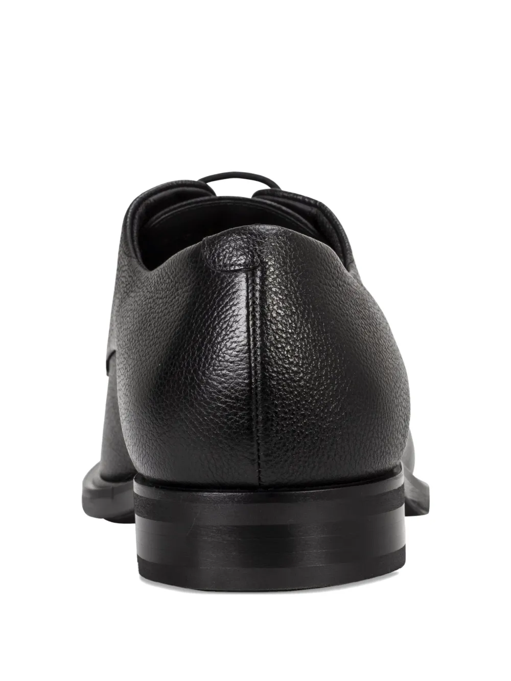 BOSS Leren derby schoenen Zwart