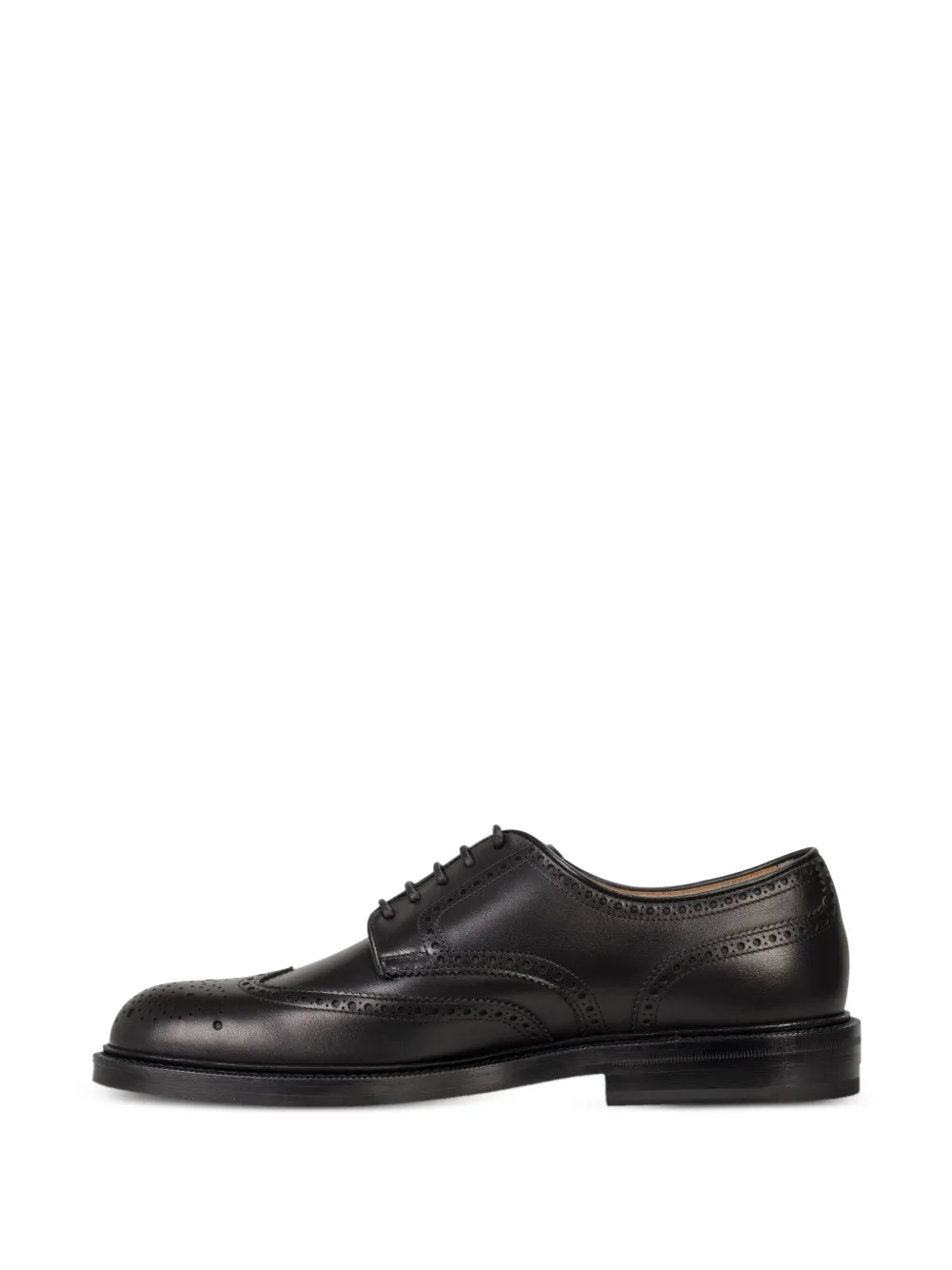 BOSS Oxford schoenen met geperforeerde vleugels Zwart