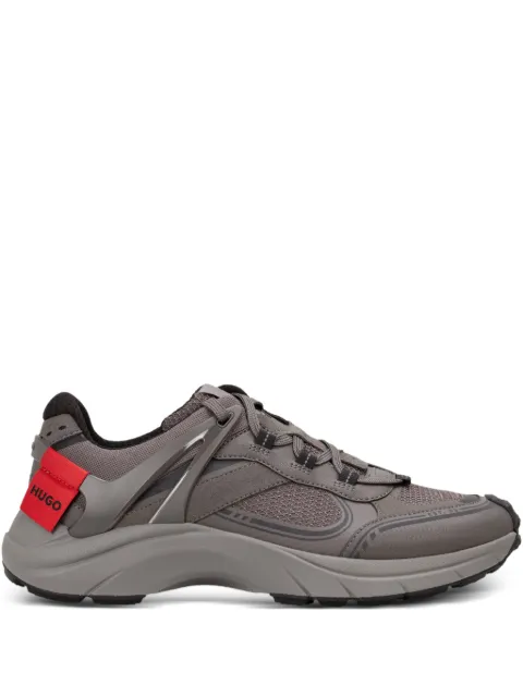 HUGO lace-up panelled trainers
