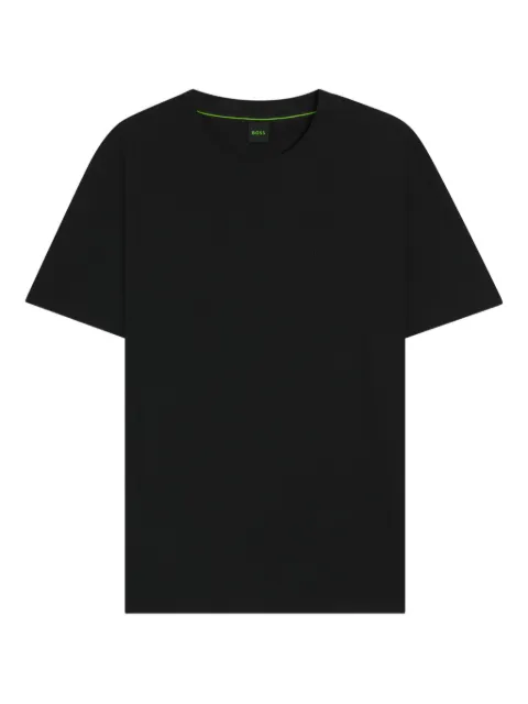 BOSS Camiseta de algodão decote careca