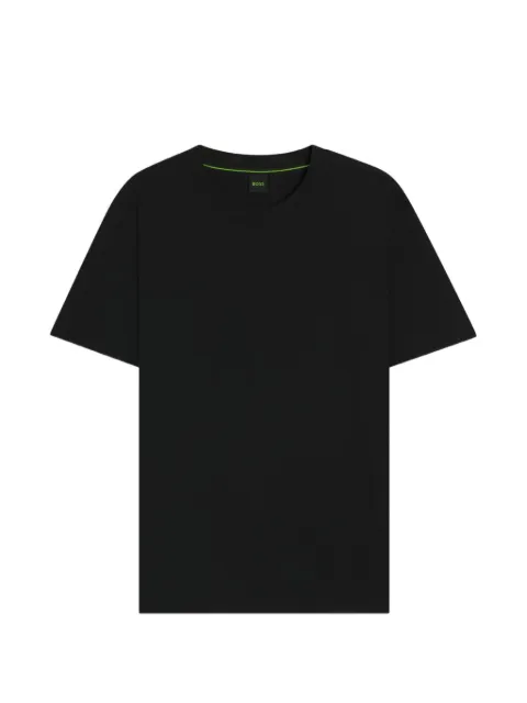 BOSS embroidered-logo T-shirt in cotton piqué