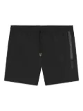 BOSS side-stripe swim shorts - Black