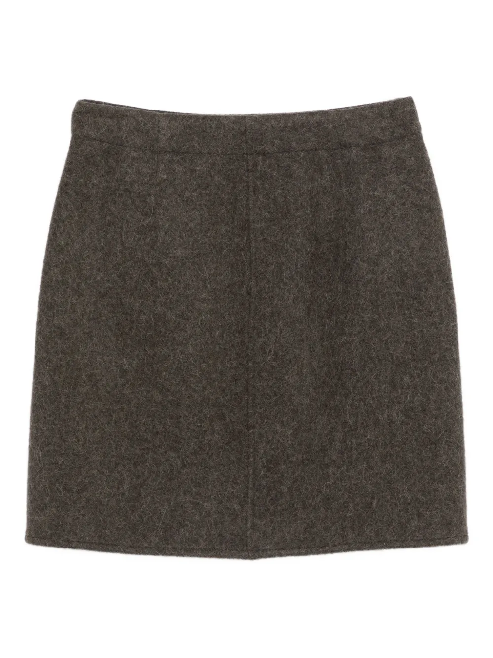 LEMAIRE wrap-effect straight skirt - Groen