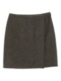 LEMAIRE wrap-effect straight skirt - Green