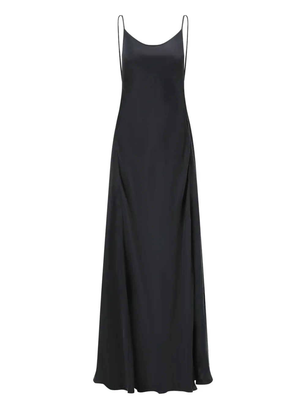 Oude Waag Open-back Slip Maxi Dress In Black