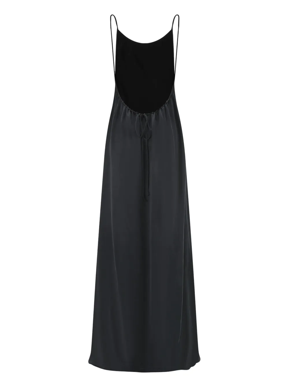 OUDE WAAG open-back slip maxi dress - Zwart