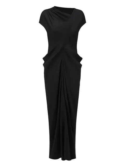 OUDE WAAG asymmetrical draped midi dress