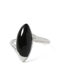 OUDE WAAG marquise-cut stone ring - Silver