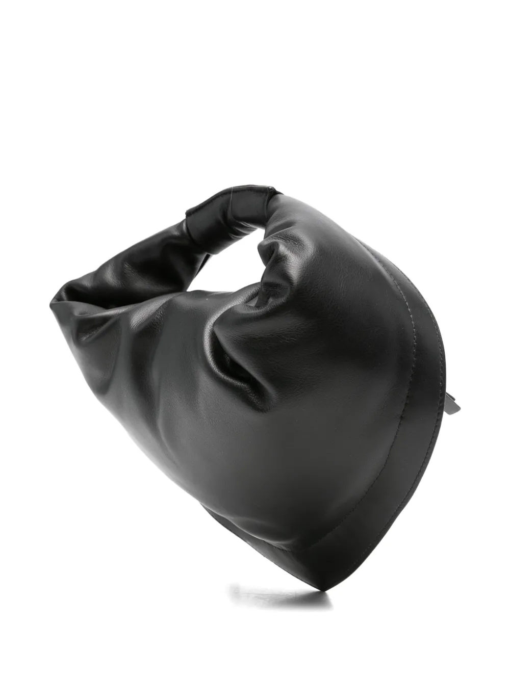 Federico Cina Tortellino Calf-leather Tote Bag In Black