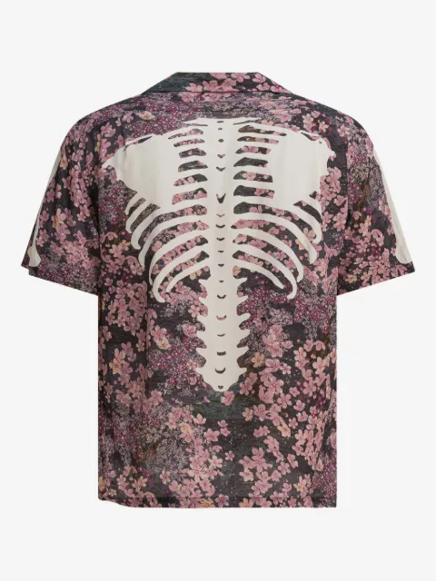 KAPITAL floral skeleton shirt
