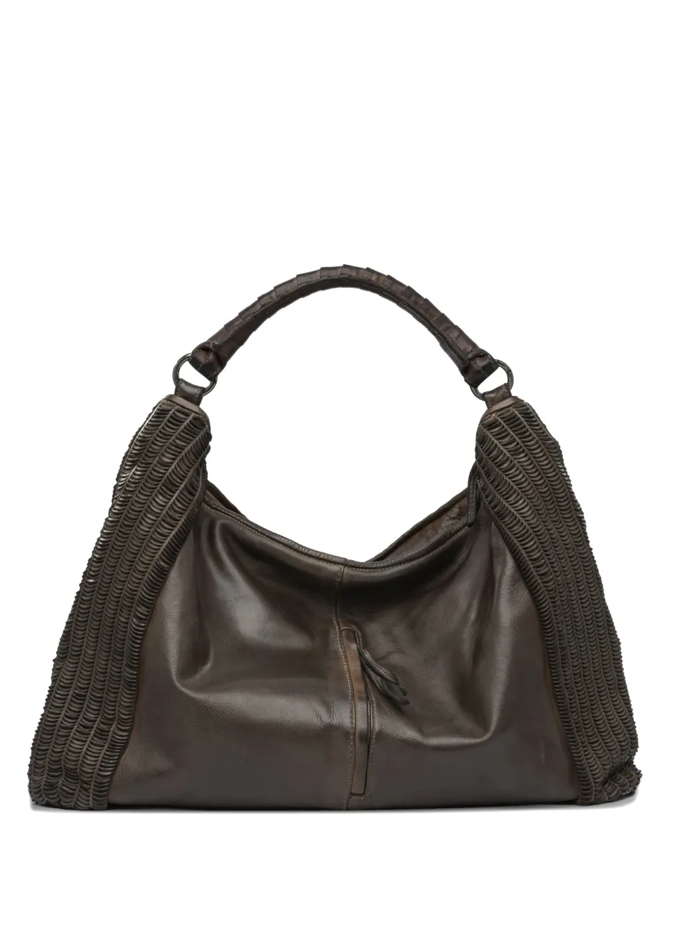 Reptile's House braided leather shoulder bag | Brown | Image 1