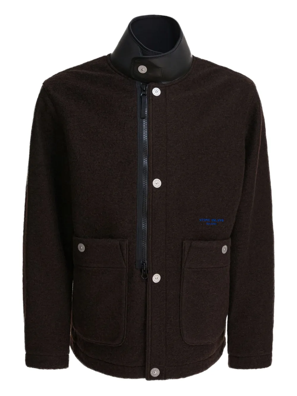 Stone Island Long-sleeved Casual Jacket In Multi