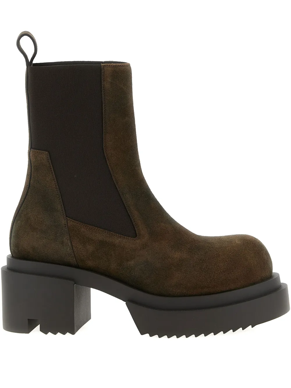 Rick Owens elastic-strap platform boots Brown