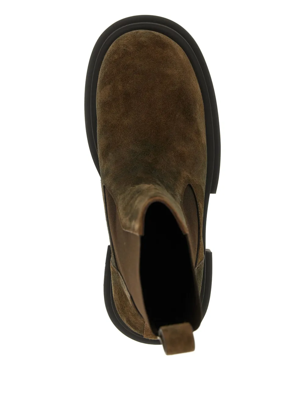 Rick Owens elastic-strap platform boots Brown