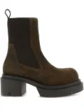 Rick Owens elastic-strap platform boots - Brown