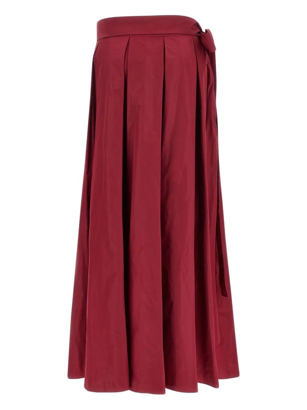 PINKO Cavallinaì pleated maxi skirt - Rood