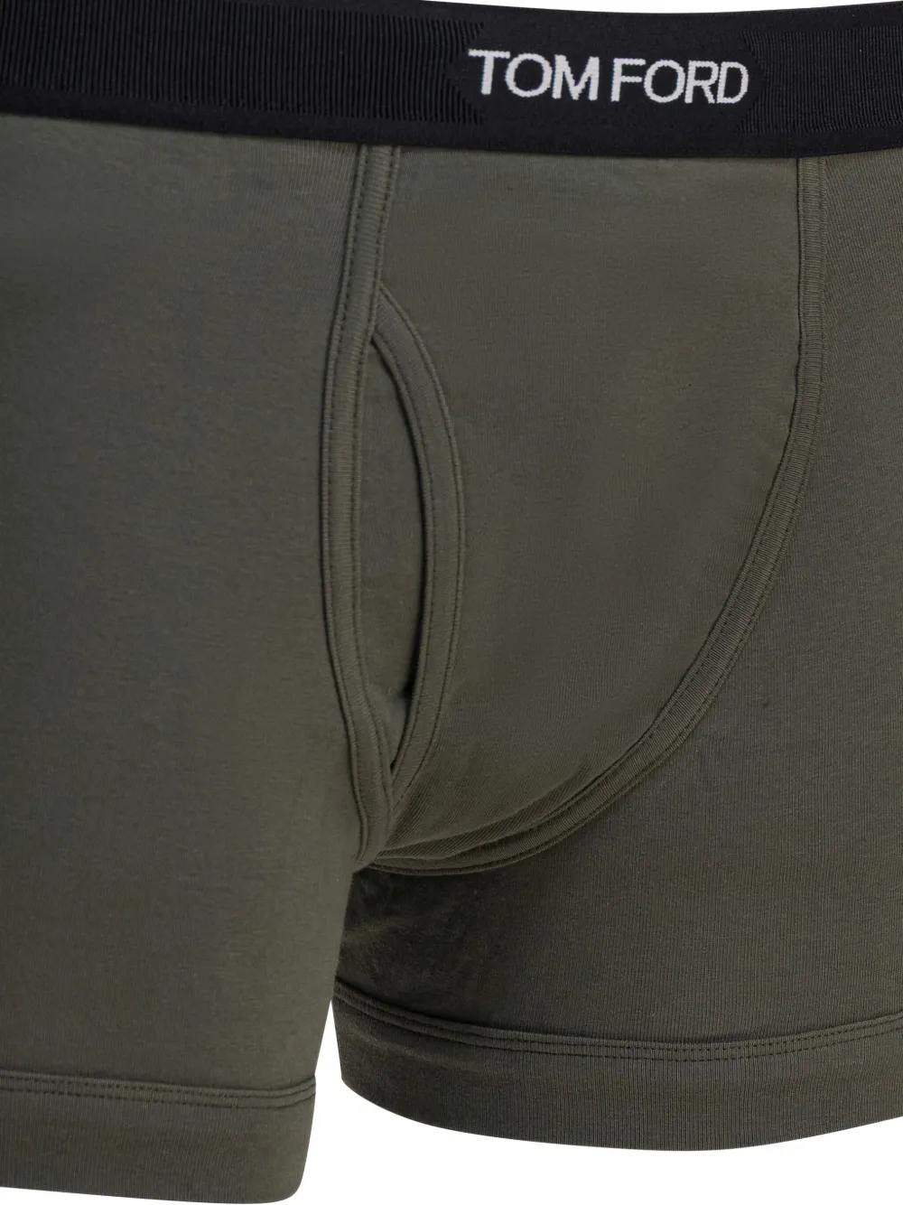 Tom Ford Comfortable Boxer Briefs Contoured Pouch In Green