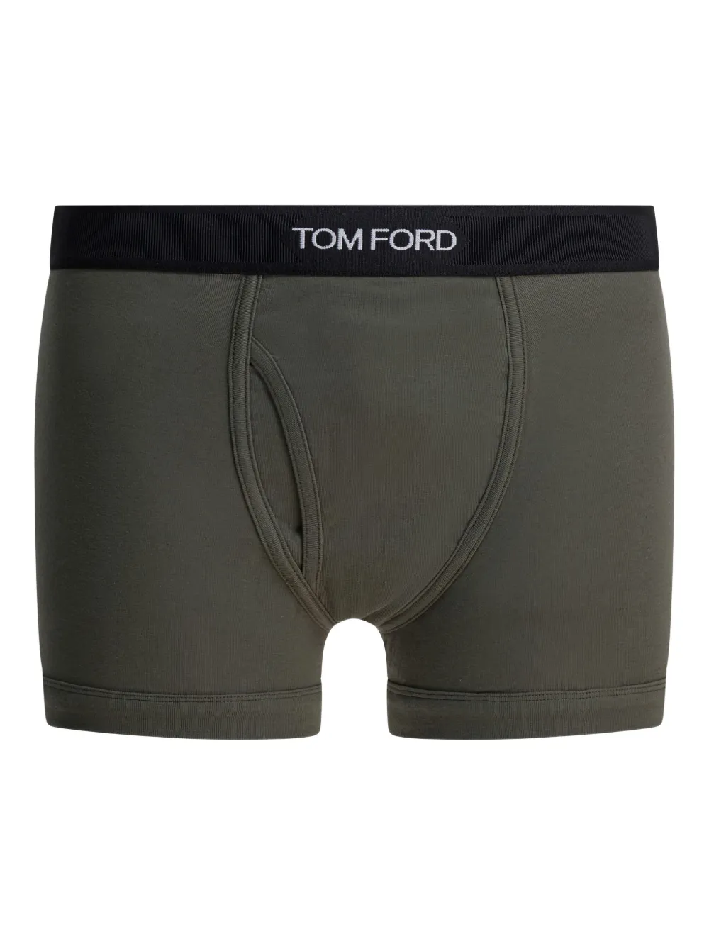 Tom Ford Comfortable Boxer Briefs Contoured Pouch In Green