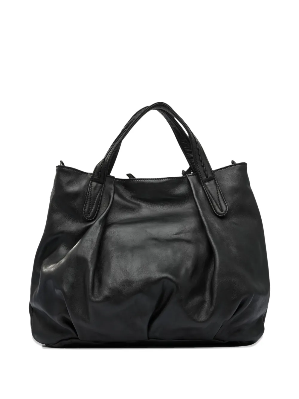 Reptile's House braided-detail leather shoulder bag | Black | Image 1