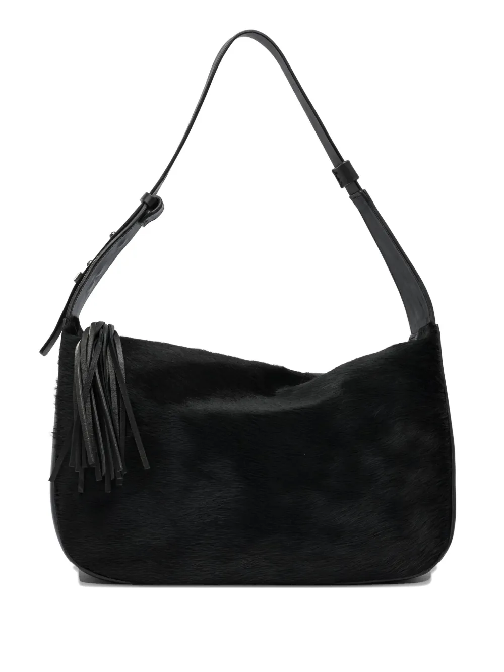 Reptile's House leather tassel shoulder bag | Black | Image 1