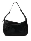 Reptile's House leather tassel shoulder bag - Black
