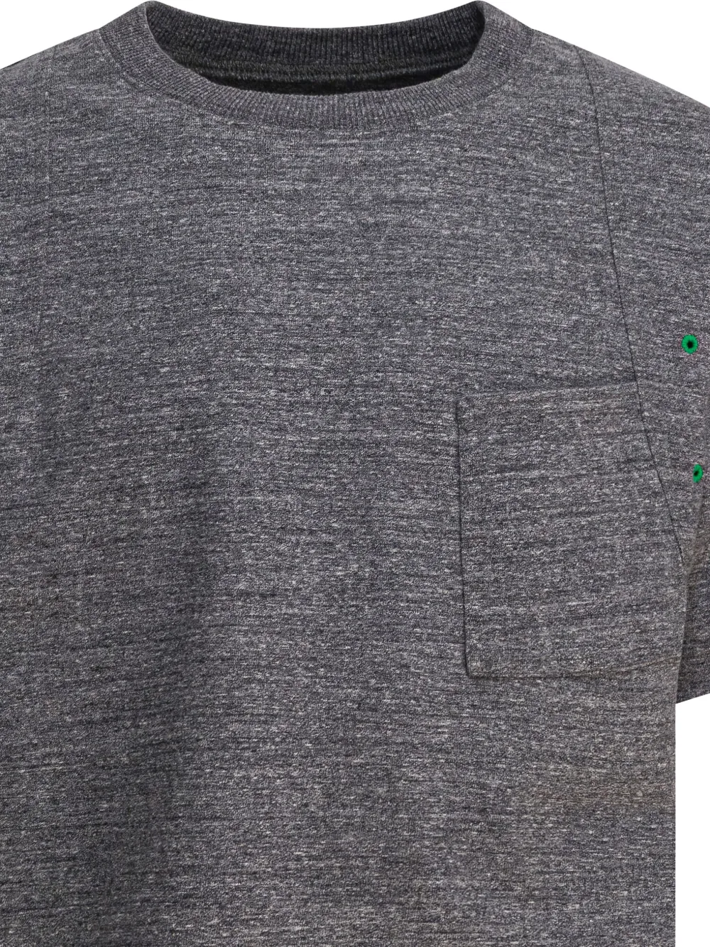 Kapital Pocket-detail Panelled T-shirt In Gray