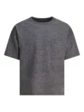 KAPITAL pocket-detail panelled T-shirt - Grey