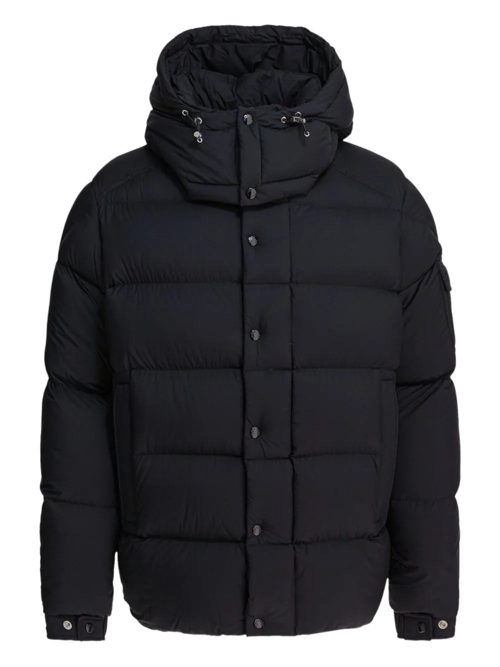 Moncler Logo-patch Padded Jacket In Blue